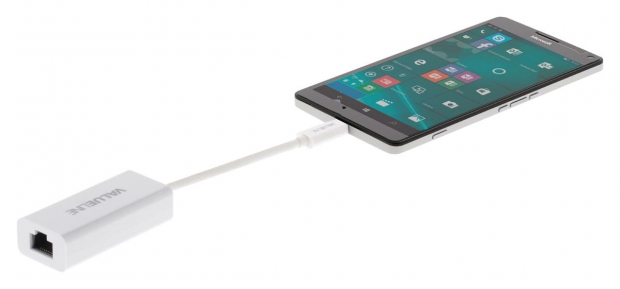 Adapter USB-C Male - RJ45 (8/8) Female Wit