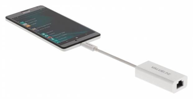 Adapter USB-C Male - RJ45 (8/8) Female Wit
