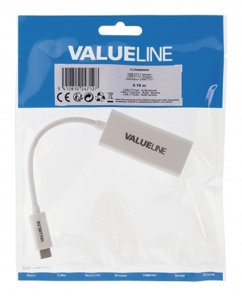 Adapter USB-C Male - RJ45 (8/8) Female Wit