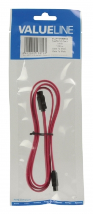 SATA 3 Gb/s Kabel Intern SATA 7-Pins Female - SATA 7-Pins Female 1.00 m Rood