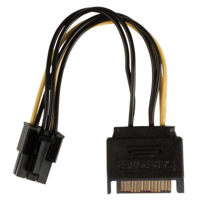 Interne Stroomkabel SATA 15-Pins Male - PCI Express Female 0.15 m