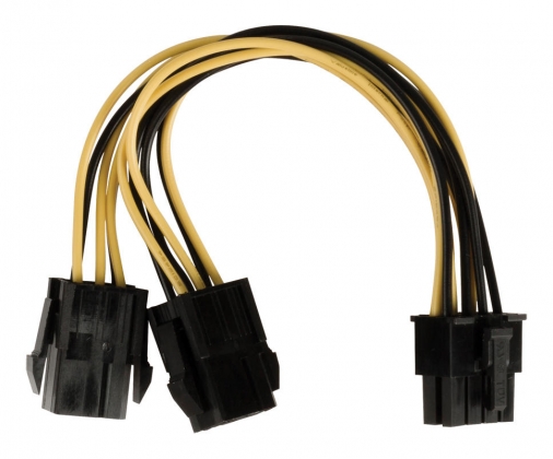 Interne Stroomkabel EPS 8-Pins Male - 2x PCI Express Female 0.15 m