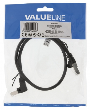 CAT5e SF/UTP Netwerkkabel RJ45 (8/8) Male - RJ45 (8/8) Male 0.500 m Zwart