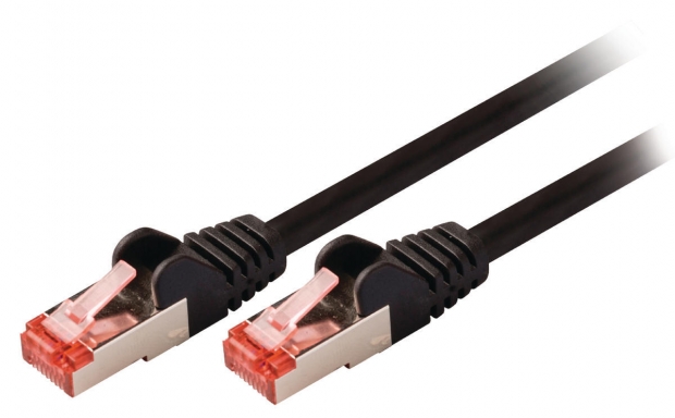 CAT6 S/FTP Netwerkkabel RJ45 (8/8) Male - RJ45 (8/8) Male 20.0 m Zwart