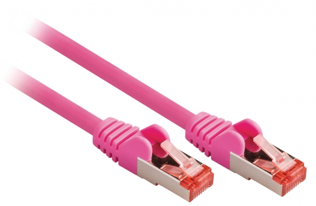 CAT6 S/FTP Netwerkkabel RJ45 (8/8) Male - RJ45 (8/8) Male 7.50 m Roze