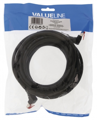 CAT6 S/FTP Netwerkkabel RJ45 (8/8) Male - RJ45 (8/8) Male 5.00 m Zwart