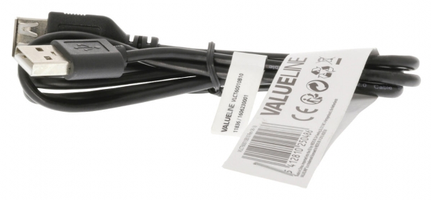 USB 2.0 Verlengkabel USB A Male - USB A Female 1.00 m Zwart
