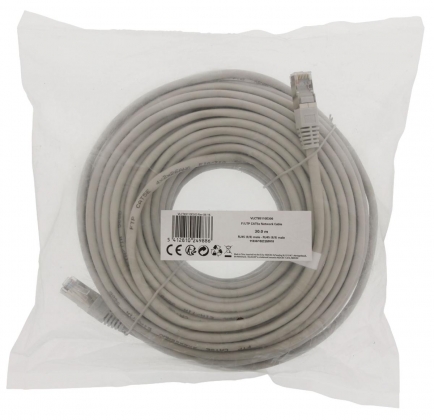 CAT5e F/UTP Netwerkkabel RJ45 (8/8) Male - RJ45 (8/8) Male 30.0 m Grijs