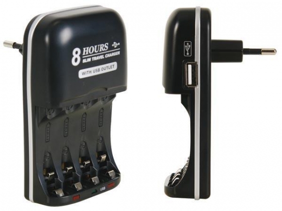 LADER VOOR NIMH-BATTERIJEN MET USB-UITGANG