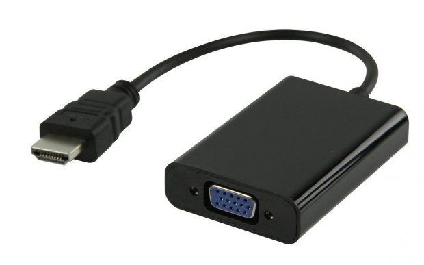 High Speed HDMI Kabel HDMI-Connector - VGA Female 15-Pins 0.20 m Zwart