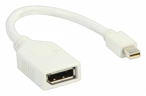 Mini DisplayPort Kabel Male naar Displayport 0.20 m Wit