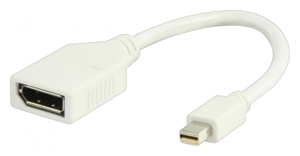 Mini DisplayPort Kabel Male naar Displayport 0.20 m Wit