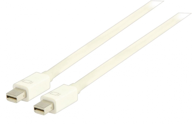 Mini DisplayPort Kabel Mini-DisplayPort Male - Mini-DisplayPort Male 3.00 m Wit