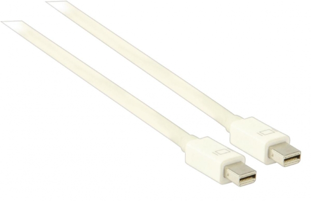 Mini DisplayPort Kabel Mini-DisplayPort Male - Mini-DisplayPort Male 3.00 m Wit