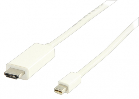 Mini DisplayPort Kabel Mini-DisplayPort Male - HDMI-Connector 2.00 m Wit