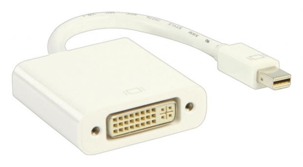 Mini DisplayPort Kabel Mini-DisplayPort Male - DVI-I 24+5-Pins Female 0.20 m Wit