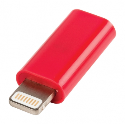 Lightning-Adapter Apple Lightning - USB Micro-B Female Rood