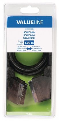 SCART Kabel SCART Male - SCART Male 1.00 m Zwart