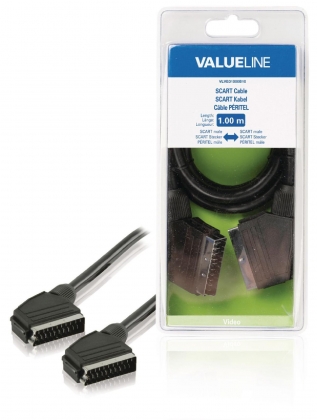 SCART Kabel SCART Male - SCART Male 1.00 m Zwart