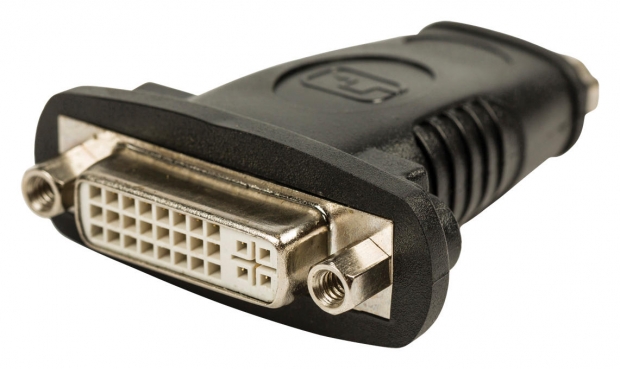 High Speed HDMI met Ethernet Adapter HDMI Female - DVI-D 24+1-Pins Female Zwart