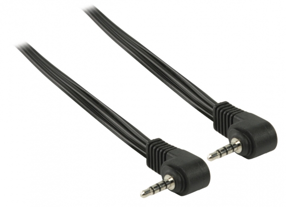 Adio-/Videokabel 3.5 mm Male - 3.5 mm Male 2.00 m Zwart
