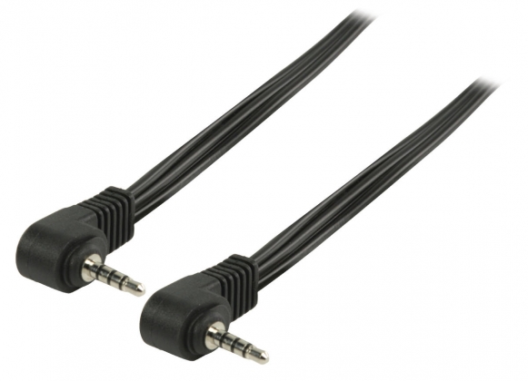 Adio-/Videokabel 3.5 mm Male - 3.5 mm Male 2.00 m Zwart