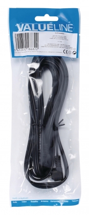 Adio-/Videokabel 3.5 mm Male - 3.5 mm Male 2.00 m Zwart