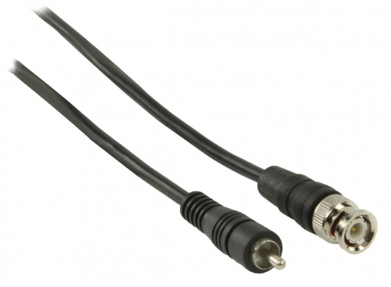 BNC Video Kabel BNC Male - RCA Male 1.00 m Zwart