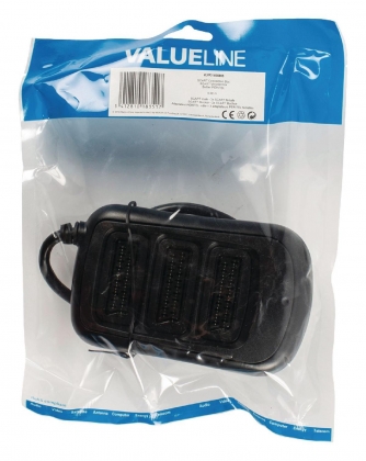 SCART Splitter SCART Male - 3x SCART Female 0.50 m Zwart