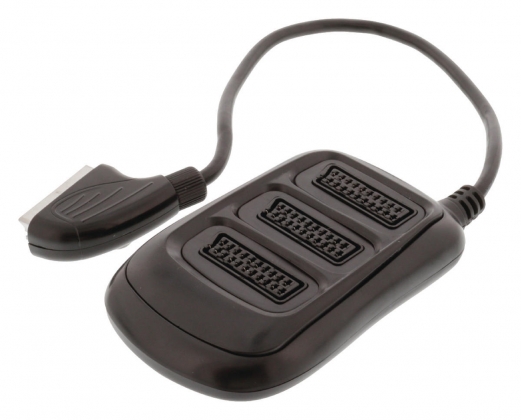 SCART Splitter SCART Male - 3x SCART Female 0.50 m Zwart