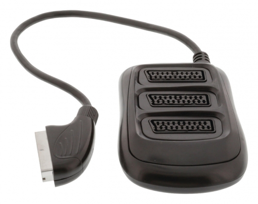 SCART Splitter SCART Male - 3x SCART Female 0.50 m Zwart
