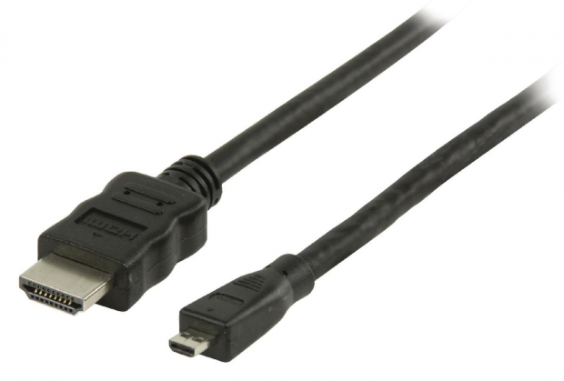 High Speed HDMI kabel met Ethernet HDMI-Connector - HDMI Micro-Connector Male 3.00 m Zwart
