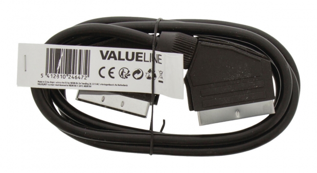 SCART Kabel SCART Male - SCART Male 1.50 m Zwart