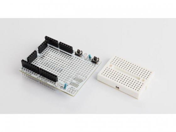 PROTOSHIELD PROTOTYPING BOARD MET MINI BREADBOARD VOOR ARDUINO® UNO