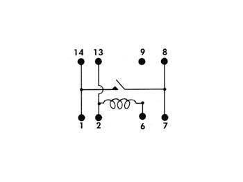 DIL RELAIS 0.5A/10W MAX. 1 x MAAK 24Vdc