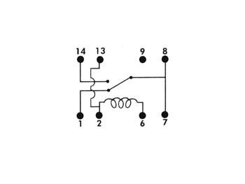 DIL RELAIS 0.5A/10W max. 1 x WISSEL 12Vdc