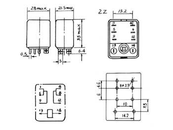 KRACHTIG RELAIS 10A/24VDC-220VAC 2 x WISSEL 24Vdc