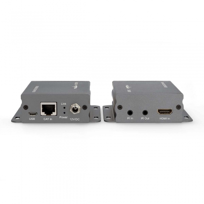 HDMI™-Extender | Over Cat6 | tot 50 m | 4K@30Hz | 10.2 Gbps | IR Return-functie | Metaal | Antraciet