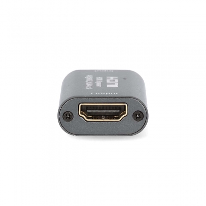 HDMI™-Repeater | 40 m | 4K@60Hz | 18 Gbps | Metaal | Antraciet