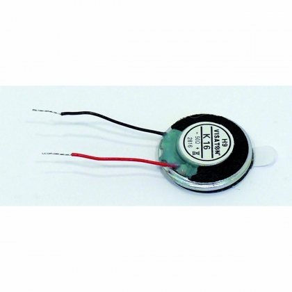 K 16 - 50 Ohm - 1,6 cm (0,63") miniatuurluidspreker