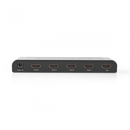 HDMI™-Splitter | 4-Poorts poort(en) | HDMI™ Input | 4x HDMI™ Output | 4K@60Hz | 18 Gbps | Metaal | Antraciet