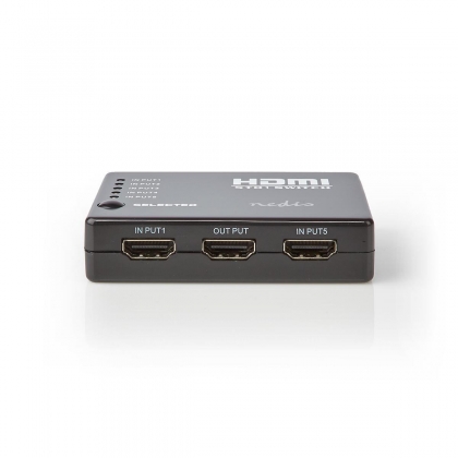 HDMI™-Switch | 5-Poorts poort(en) | 5x HDMI™ Input | 1x HDMI™ Output | 1080p | 3.4 Gbps | ABS | Zwart