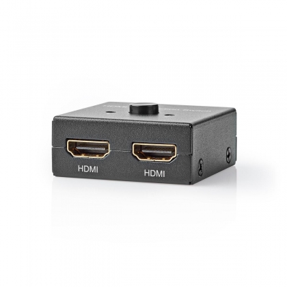 HDMI™-Switch | 3 poort(en) | 1 x HDMI™ Input / 2x HDMI™ Input | 1x HDMI™ Output / 2x HDMI™ Output | 4K@60Hz | 6 Gbps | Metaal | Antraciet