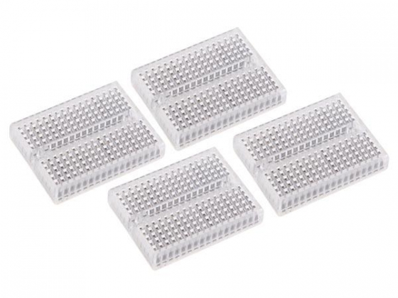 SET MINI BREADBOARDS - 170 INSTEEKPUNTEN - 4 st.