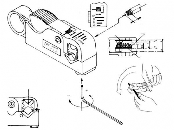 COAX KABELSTRIPPER (RG58-RG59)