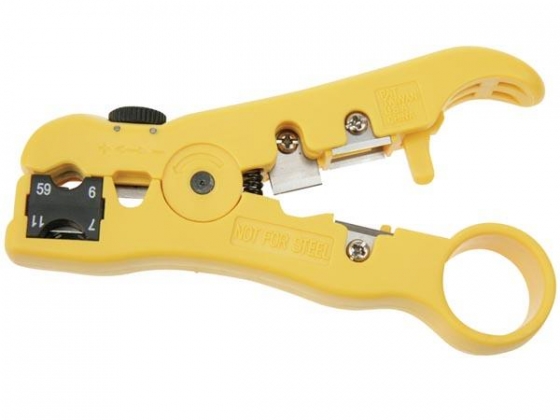 UNIVERSELE STRIPPER VOOR COAXKABELS