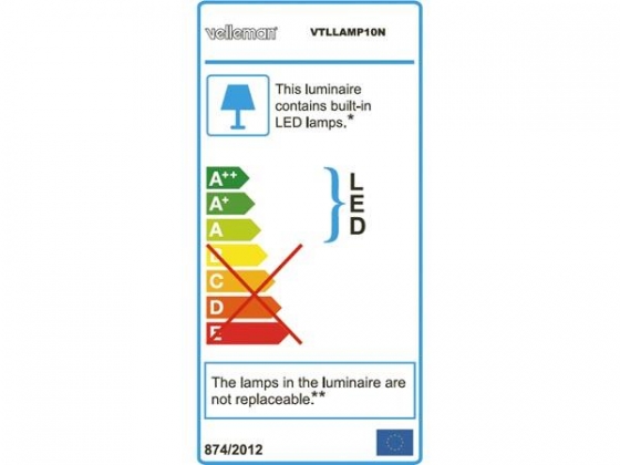 LED-LOEPLAMP MET BEVESTIGINGSKLEM - 5 DIOPTRIE - 6 W - 30 LEDs - WIT