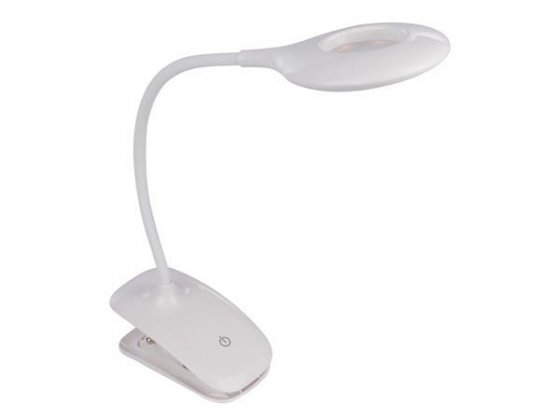 LED-BUREAULAMP - OPLAADBAAR - DIMBAAR - 20 LEDs - WIT