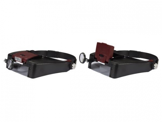HOOFDBAND MET VERGROOTGLAS en LEDVERLICHTING 1.4x 1.75x 3x 3.5x