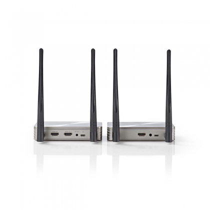 Draadloze HDMI™-Zender | Wi-Fi | 5.15 - 5.85 MHz | 100 m (gezichtsveld) | Maximale resolutie: 1080p | 6.75 Gbps | IR Return-functie | ABS | Zilver